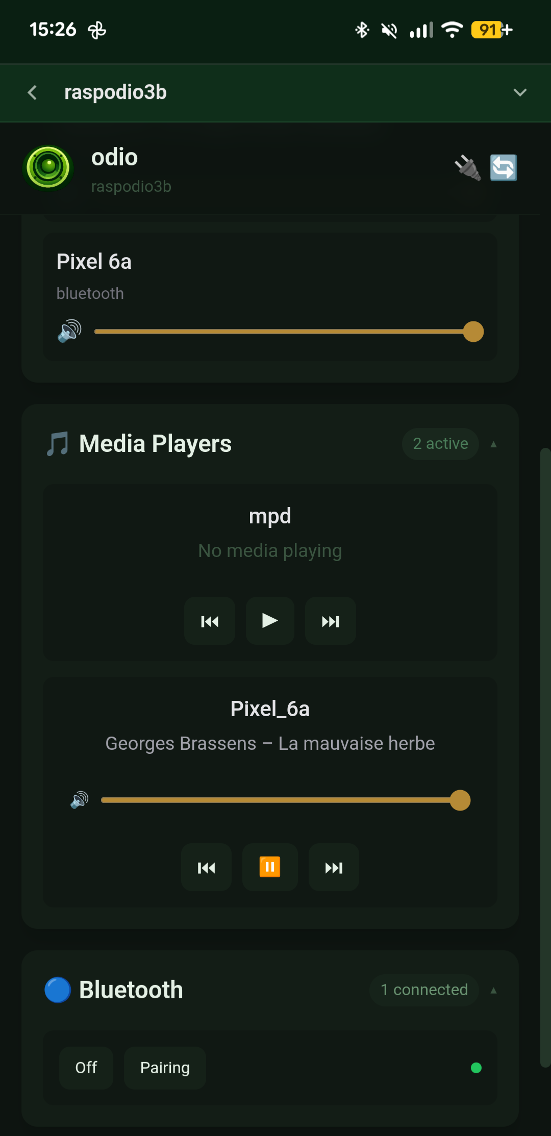 Bluetooth streaming via PWA